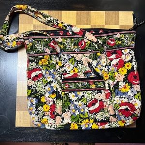 Vera Bradley poppy fields tote bag